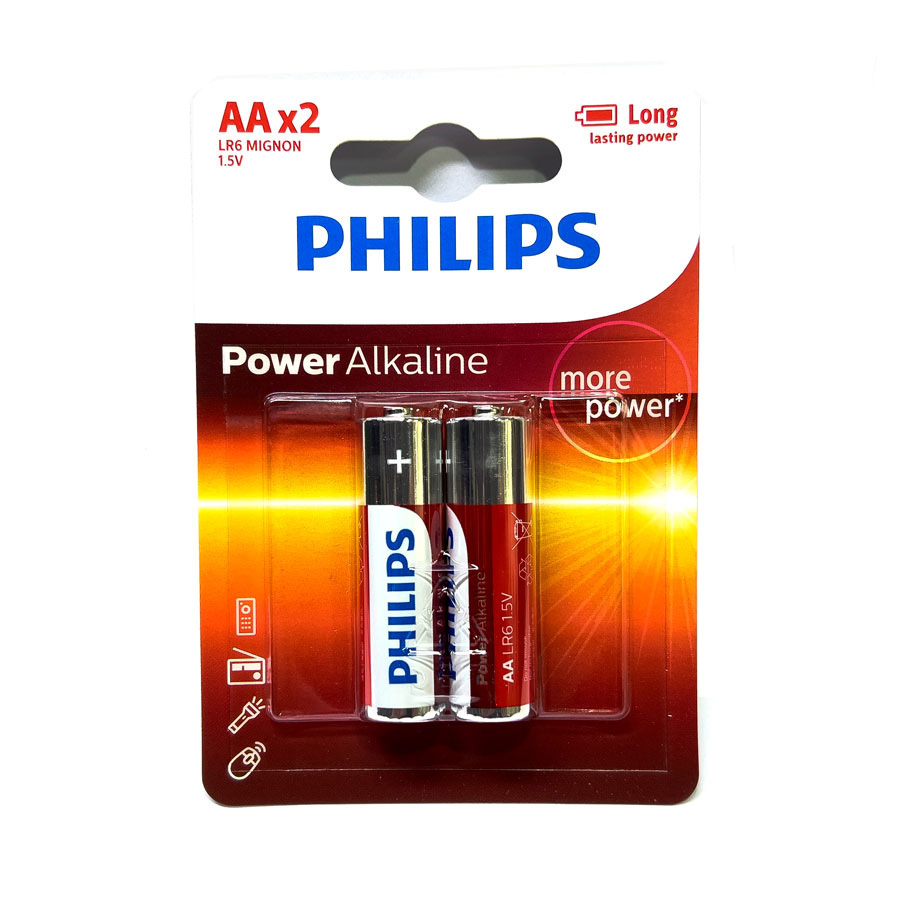  - Pilhas    Cod. PILHA PHILIPS GROSSA AA X2 EMBALAGEM COM 2 